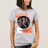 Aangepaste foto Modern Afstuderen Peach Afstuderen T-shirt (Voorkant)