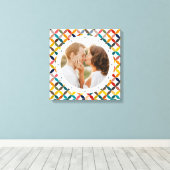 Aangepaste foto Modern kleurrijk persoonlijk Canvas Afdruk (Insitu (Houten vloer))