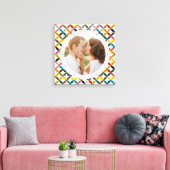 Aangepaste foto Modern kleurrijk persoonlijk Canvas Afdruk (Insitu (Woonkamer))