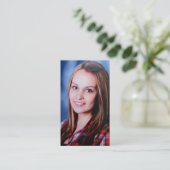 Aangepaste foto Modern Minimal Professional Visitekaartje (Staand voorkant)