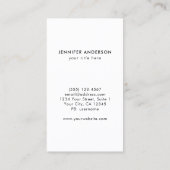 Aangepaste foto Modern Minimal Professional Visitekaartje (Achterkant)