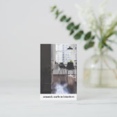 Aangepaste foto modern vet voor architecten ontwer visitekaartje (Staand voorkant)
