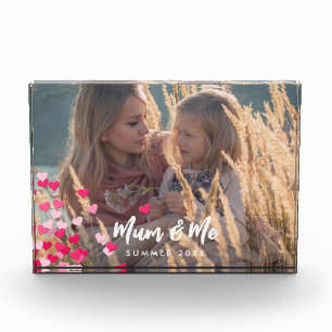 Aangepaste foto Modern Writing Scattered Pink Hear