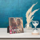 Aangepaste foto Modern Writing Scattered Pink Hear Fotoplaat (Insitu)