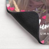 Aangepaste foto Modern Writing Scattered Pink Hear Muismat (Hoek)