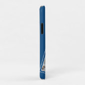 Aangepaste foto moderne blauwe hond Case-Mate iPhone case (Achterkant/rechts)