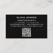 Aangepaste foto Moderne huisdier fotografie Visitekaartje (Achterkant)