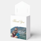 Aangepaste foto Moderne ontspannen bruiloft Bedankdoosjes (Geopend)