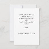 Aangepaste foto moderne strand bruiloft bedankt Th (Achterkant)