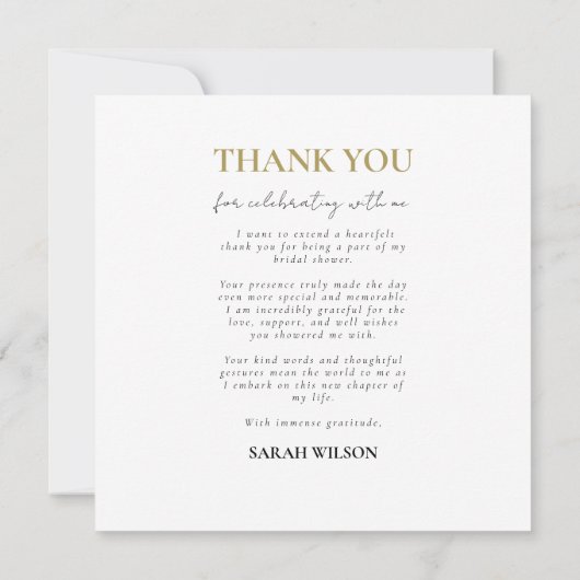 Aangepaste foto Moderne strand bruiloft dank u (Achterkant)