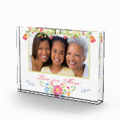 Aangepaste foto, Moederdag Acrylcadeau Fotoblokken (Rechts)