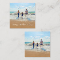 Aangepaste Foto Moederdag Kaart met tekst