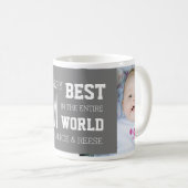 Aangepaste foto-Moederdag Mok grijs (Voorkant rechts)