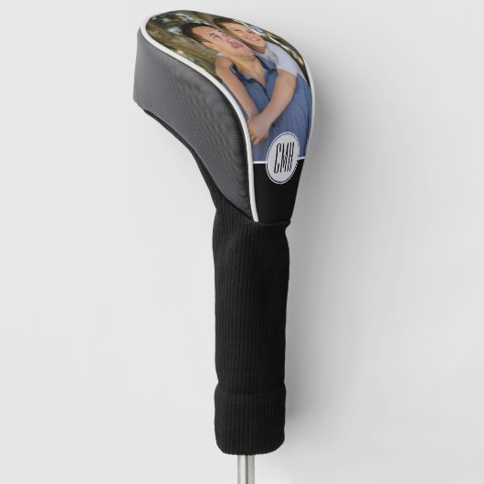 Aangepaste foto Monogram Golfheadcover (Schuin)