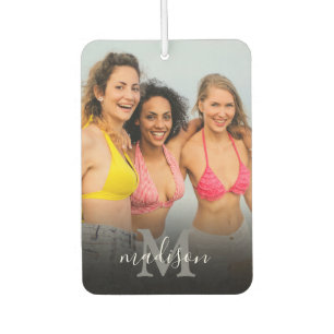 Aangepaste foto Monogram naam Luchtverfrisser