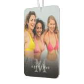 Aangepaste foto Monogram naam Luchtverfrisser (Links)