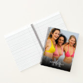 Aangepaste foto Monogram naam Notitieboek (Binnen)