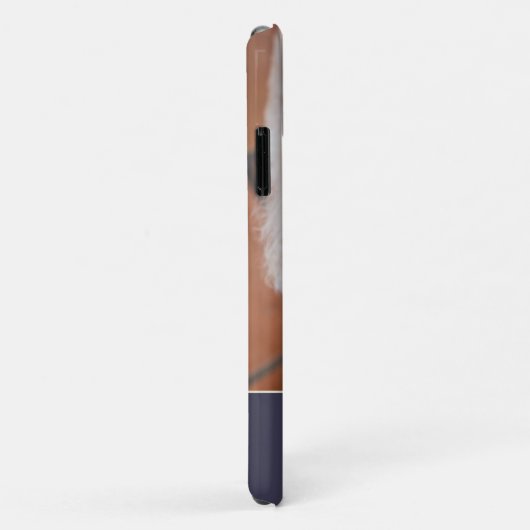 Aangepaste foto Monogramed Initiaal Naam Blauw Case-Mate iPhone Case (Achterkant/rechts)