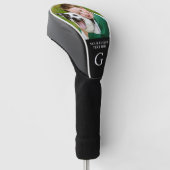 Aangepaste foto Monogrammed Foto gepersonaliseerd Golfheadcover (Schuin)