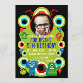 Aangepaste foto-monster van Birthday Party - uitno Kaart