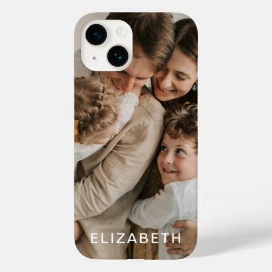 Aangepaste foto-naam Case-Mate iPhone case (Achterkant)