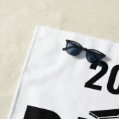 Aangepaste foto, naam en jaar doctoraat strandlaken (In situ)