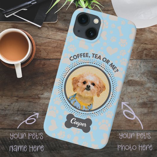 Aangepaste Foto & Naam Telefoonhoes - Hond & Kat L Case-Mate iPhone Case