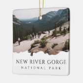 Aangepaste foto New River Gorge National Park Keramisch Ornament (Links)