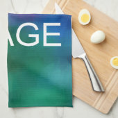 Aangepaste foto of Business Logo Moderne Sjabloon Theedoek (Quarter Fold)