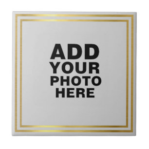 Aangepaste foto of kunstwerk aandenken tegeltje