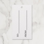 Aangepaste foto of Solid Gold naar en van Cadeaulabels (Achterkant)