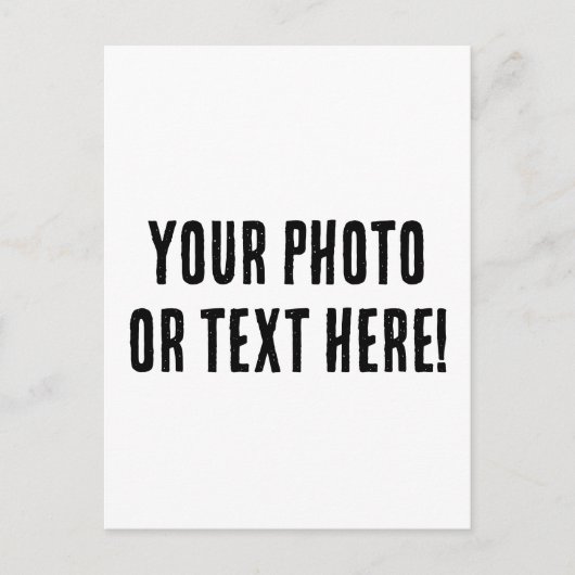 Aangepaste foto of tekst briefkaart (Voorkant)