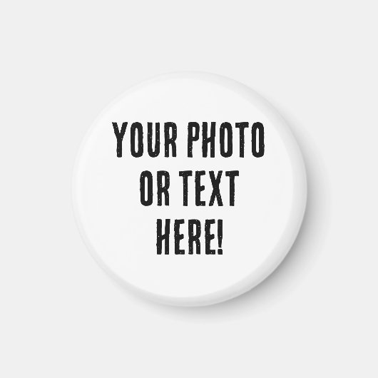 Aangepaste foto of tekst magneet (Voorkant)