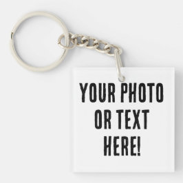 Aangepaste foto of tekst sleutelhanger