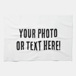 Aangepaste foto of tekst theedoek