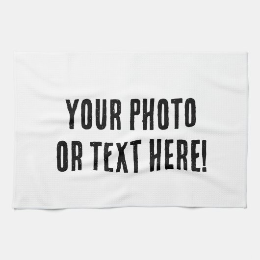 Aangepaste foto of tekst theedoek (Horizontaal)