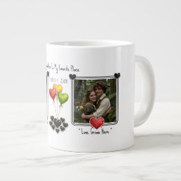 Aangepaste foto online dating Valentijnsdag koffie Extra Grote Beker