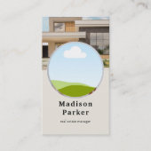 Aangepaste foto onroerend goed manager visitekaartje (Voorkant)