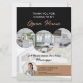 Aangepaste Foto Onroerend goed Open Huis Dank u ka Kaart (Voorkant)