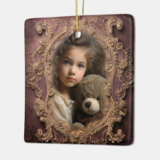 Aangepaste foto  ontwerp Kerst Ornament (Links)