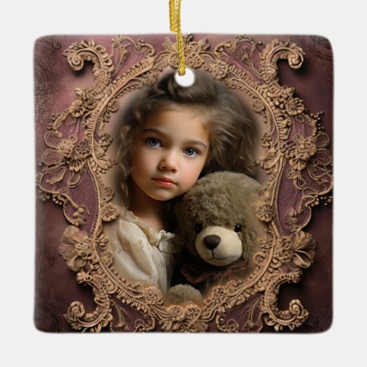 Aangepaste foto  ontwerp Kerst Ornament (Voorkant)