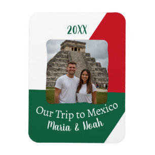 Aangepaste foto Onze reis naar Mexico Souvenir Magneet