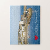 Aangepaste foto op Harbour Harbour Pier Cornwall Legpuzzel (Verticaal)