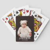 Aangepaste foto op persoonlijke naam pokerkaarten (Achterkant)