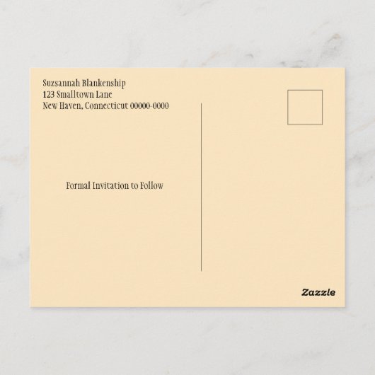 Aangepaste foto Opslaan Datum Herfst Aspen verlaat Briefkaart (Achterkant)