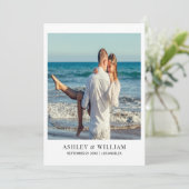 Aangepaste foto Opslaan Datum Save The Date (Staand voorkant)