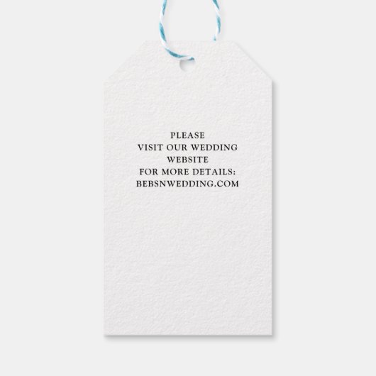 Aangepaste foto | Opslaan van datum, handschrift W Cadeaulabel (Achterkant)