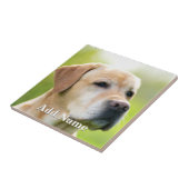 Aangepaste foto Optionele tekst Gepersonaliseerd Tegeltje (Zijkant)