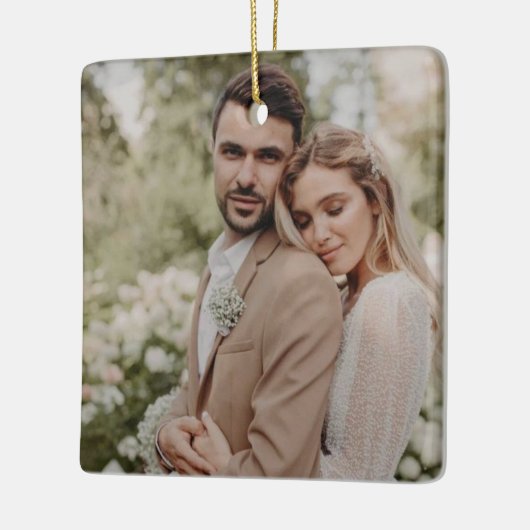 Aangepaste foto Ornament Dubbelzijdig, Kerstmis fo (Links)