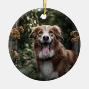 Aangepaste foto Ornament Paw Prints en Harten Lijs